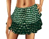 green frilly skirt