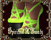 Neon Grn Pentacle Shoes