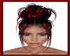 Bun Hairstyle Red Mix