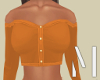 Orange Buttoned Top