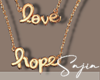 Ⓢ Love &Hope Necklaces