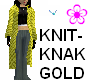 Knit Knak golden coat