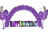 Purple balloon party dec