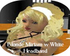 Blonde Miriam w White He