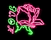 Animated Neon Rose