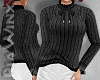 Black Ruffled Sweater