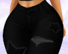 * BLACK WORN JEANS