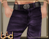 Purple Leather Pant