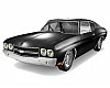 Black Chevelle SS 70s