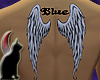 Blue Angel Wings tattoo