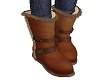 kids simple brown boots