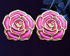 Pink Flowers Earrings