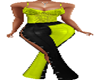 !Flaired PantSuit neon
