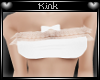 -k- White Frillies Tube