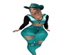 Cowgirl Teal Top