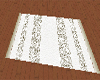 white and gold rug