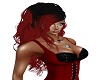CANDRA RED/BLK HAIR