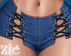Tied Mini Shorts BLU+ BL