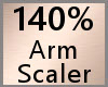 🌻Arm Scaler 140%