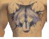 Wolf chest tat