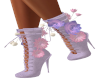 Lavender Flower Booties