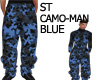 ST CAMO-MAN BAGGY BLUE