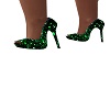 green glitter pumps