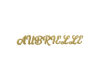Aubrielle gold sign
