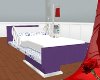 Hospital Bed Purple/Whit