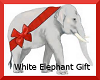 ~FLD Wht. Elephant Gift