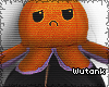 Orange Sad Octopus