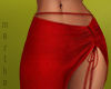 $ tied skirt s22 red