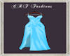 CF*Frost Blue Satin Gown