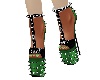 Spiked Heels Green