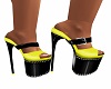Yellow Spiked Heels