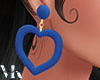 VK Blue Heart Earrings