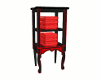 Red & Blk Towel Stand