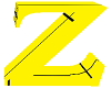 letter Z yellow