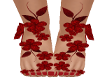 RED Flower Feet
