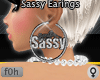 f0h Sassy 3D Earings