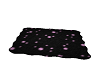 P62 Blackw/pink dots rug