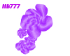 HB777 Hair Flower Purple