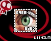 Green Eyed Stamp