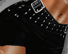 [Y] Black Leather Skirt