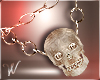 *W* Reta Skull Necklace
