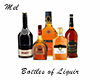 Bottles of liquir