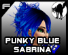 Punky Blue Sabrina Hair