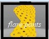 Yellow flare pants