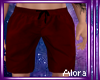 (A) Red Beach Shorts