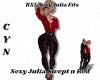 Sexy Julia Swept n Red
